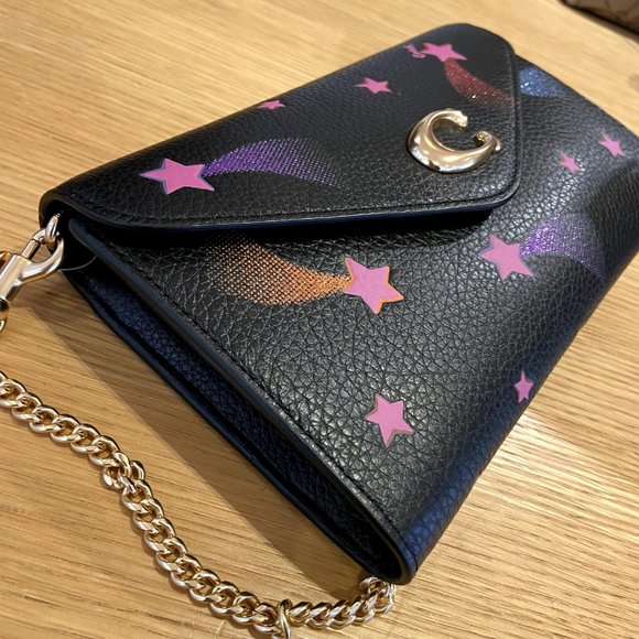 Coach Tammie Clutch Crossbody With Disco Star Print c7302 - Picture 5 of 8